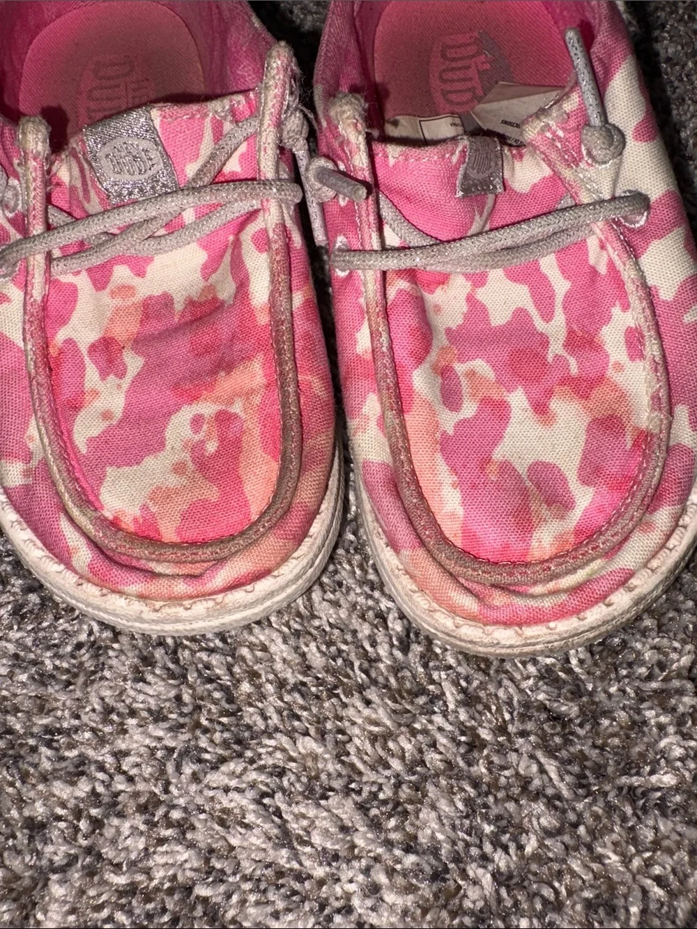Pink Cow print Hey Dudes